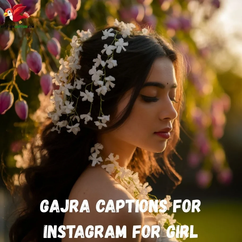 Gajra Captions for Instagram for Girl