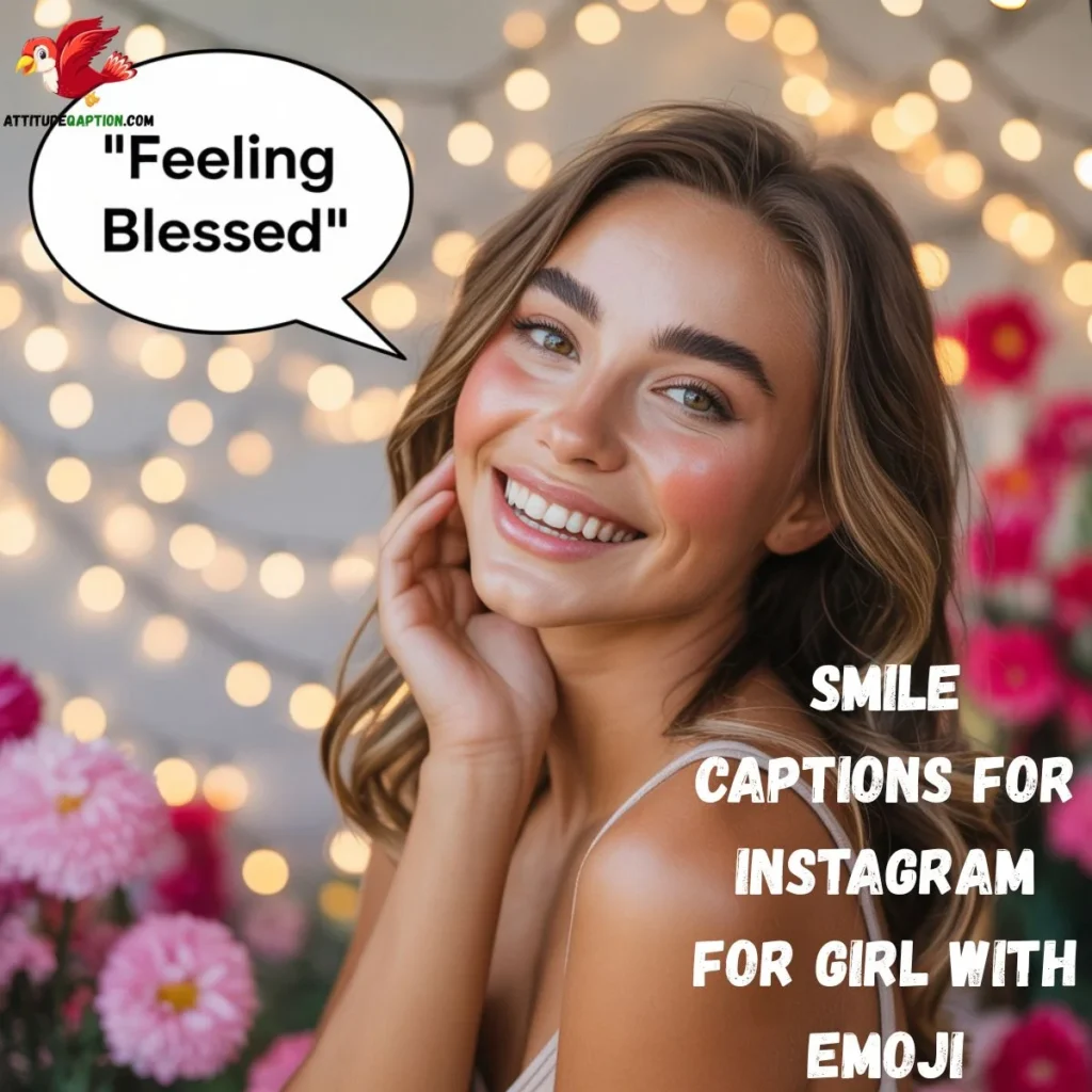Smile Captions for Instagram for Girl with Emoji