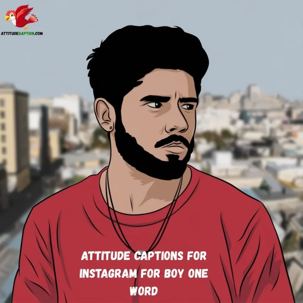 Attitude Captions for Instagram for Boy One Word