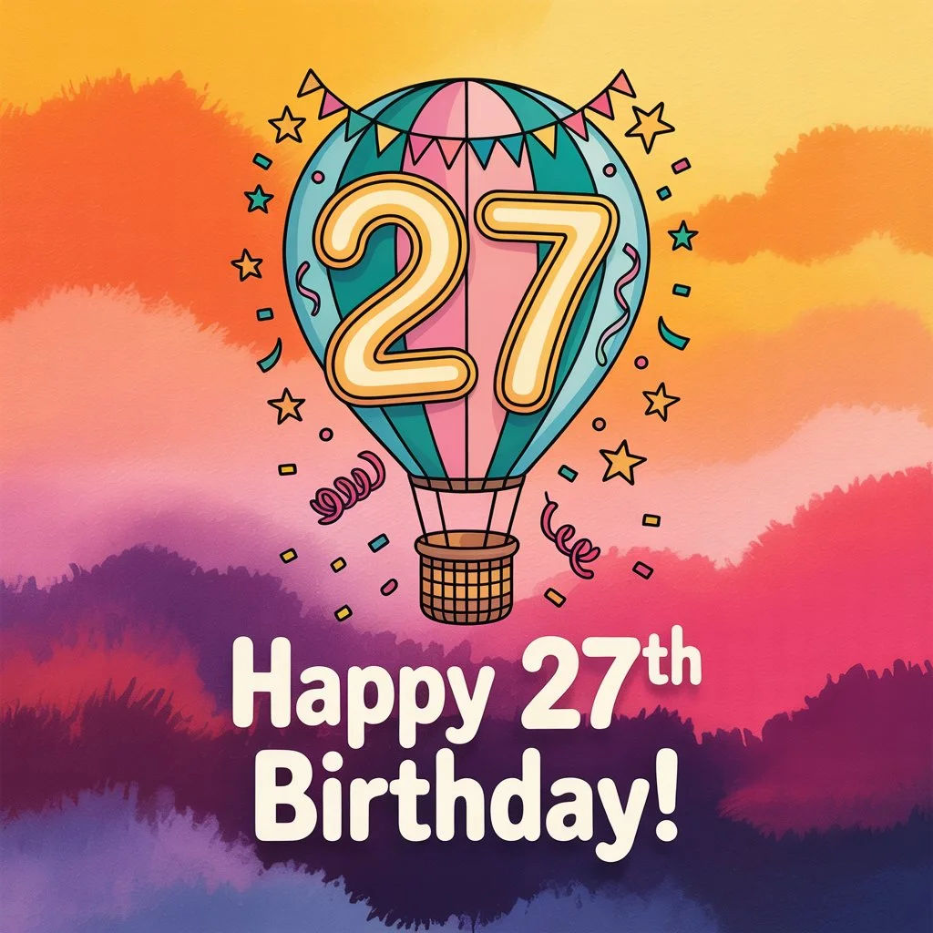 Caption for 27th Birthday