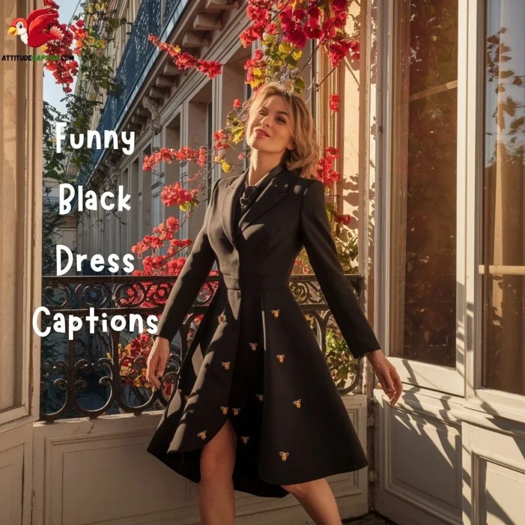 Funny Black Dress Captions