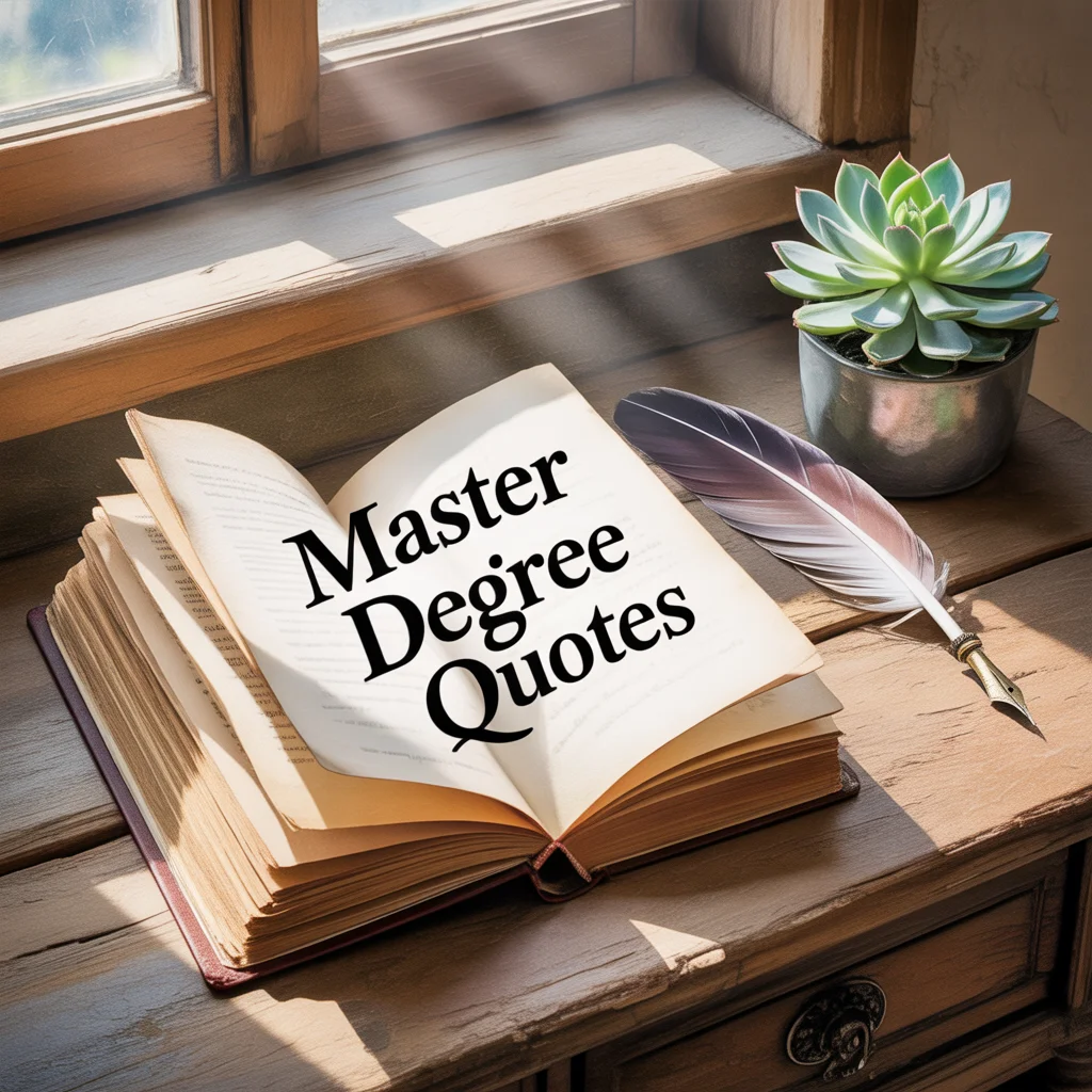 Master Degree Quotes Inspirational
