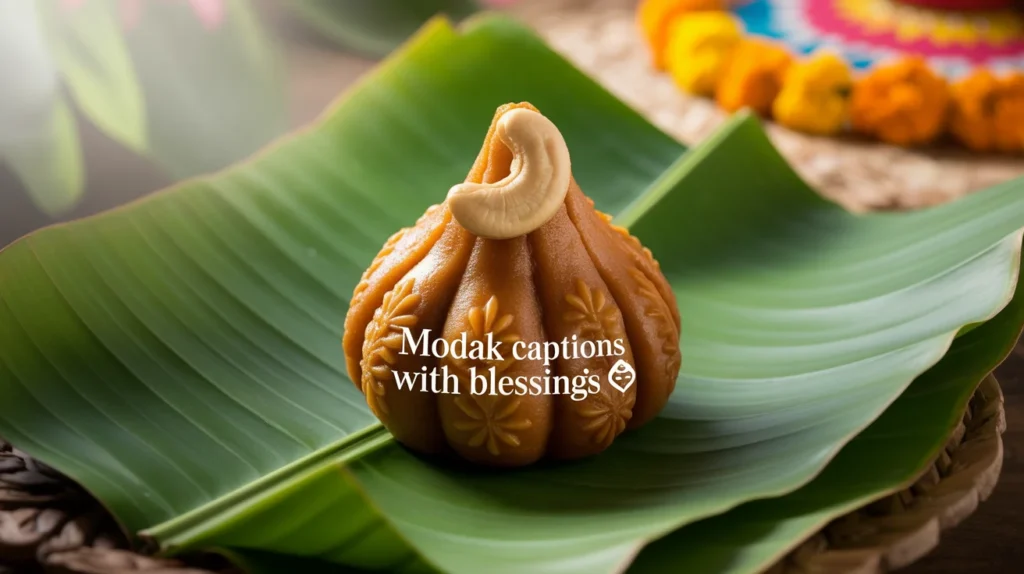 Modak Captions with Blessings