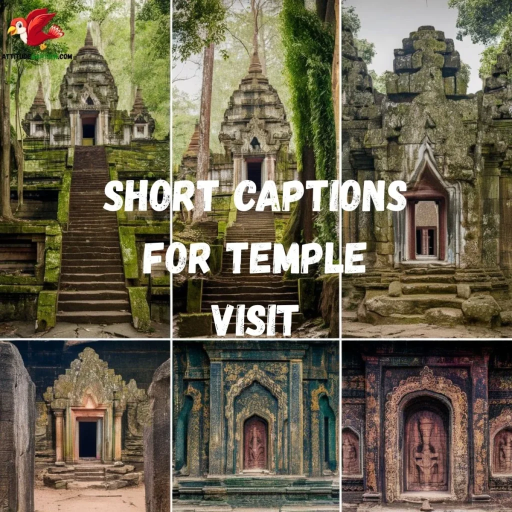 Short Captions for Temple Visit