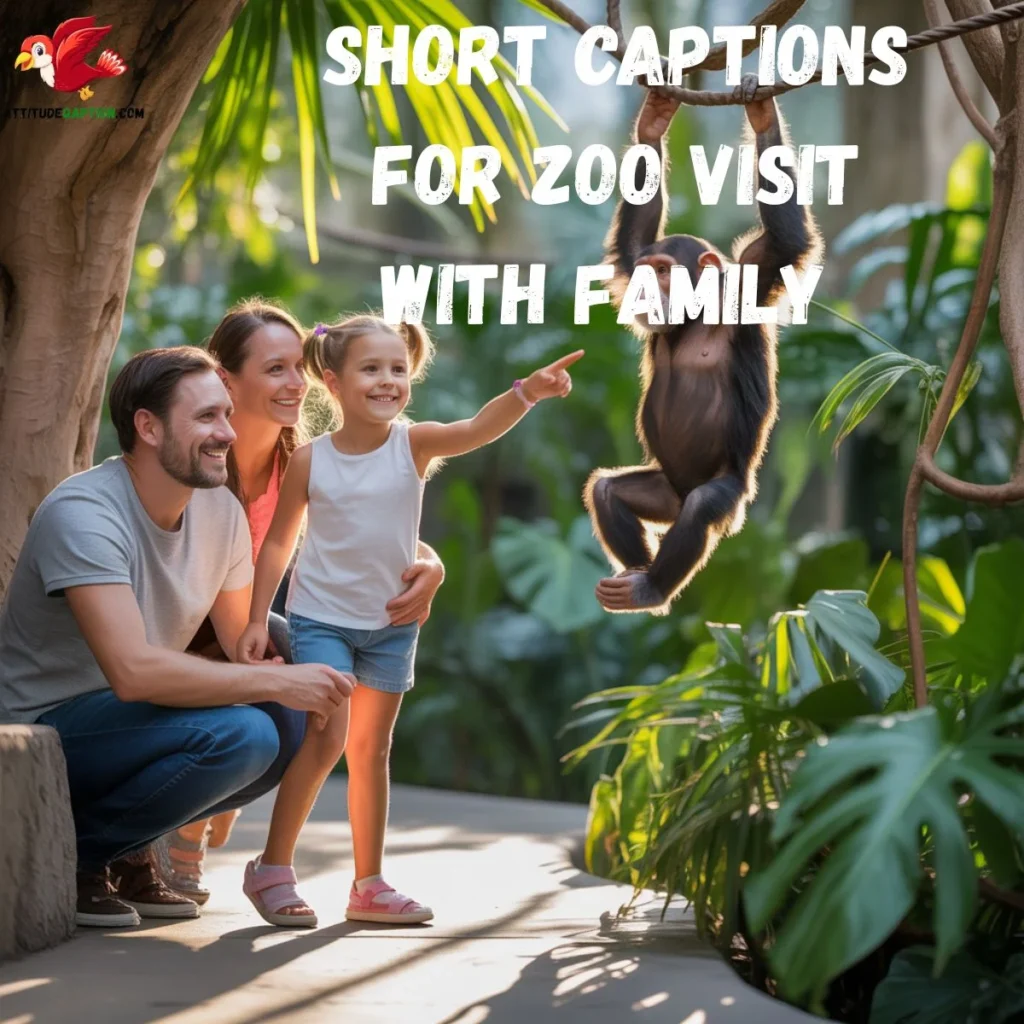 Short Captions for Zoo Visit with Family