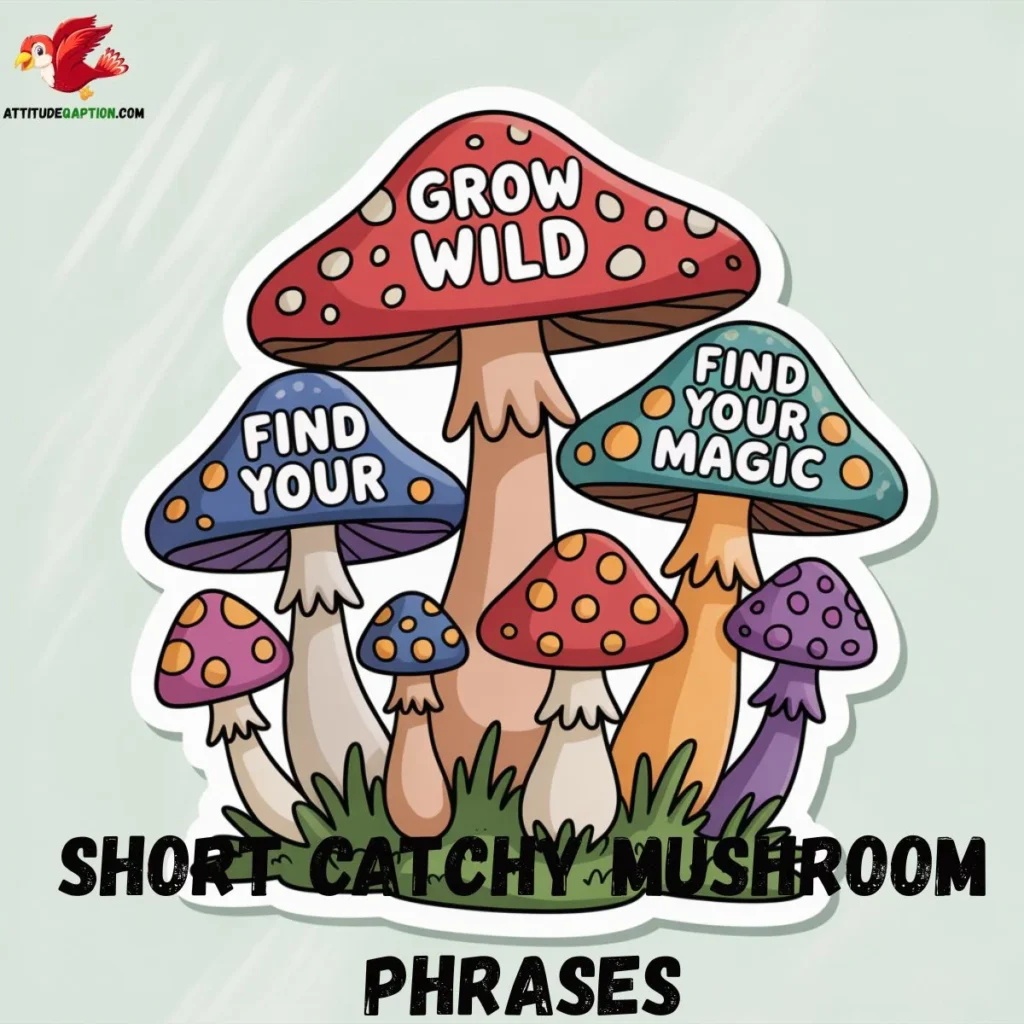 Short Catchy Mushroom Phrases