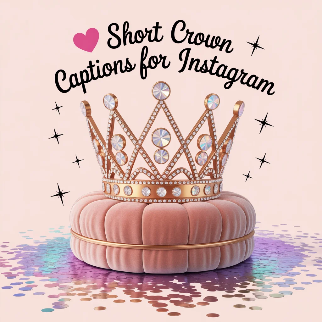 Short Crown Captions for Instagram 