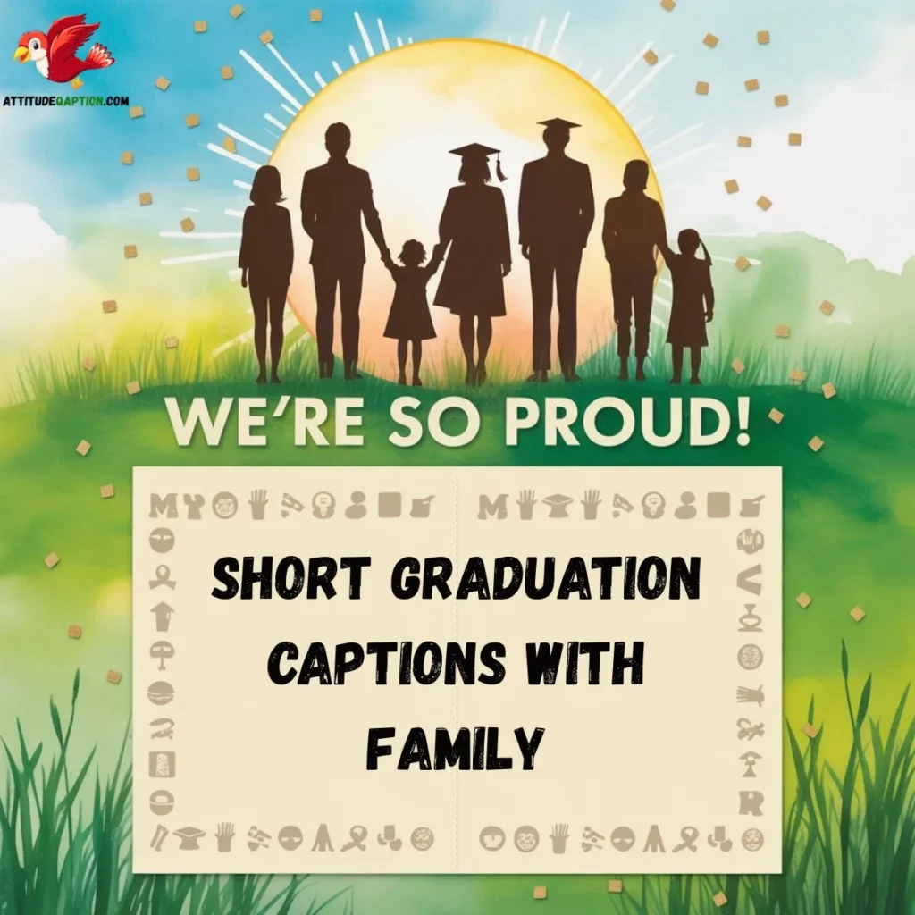 Short Graduation Captions with Family
