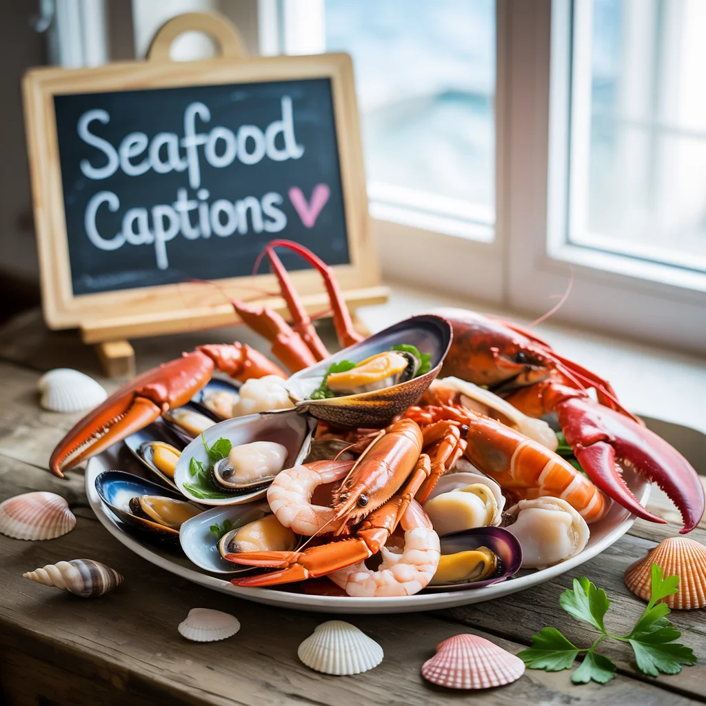Short Seafood Captions 