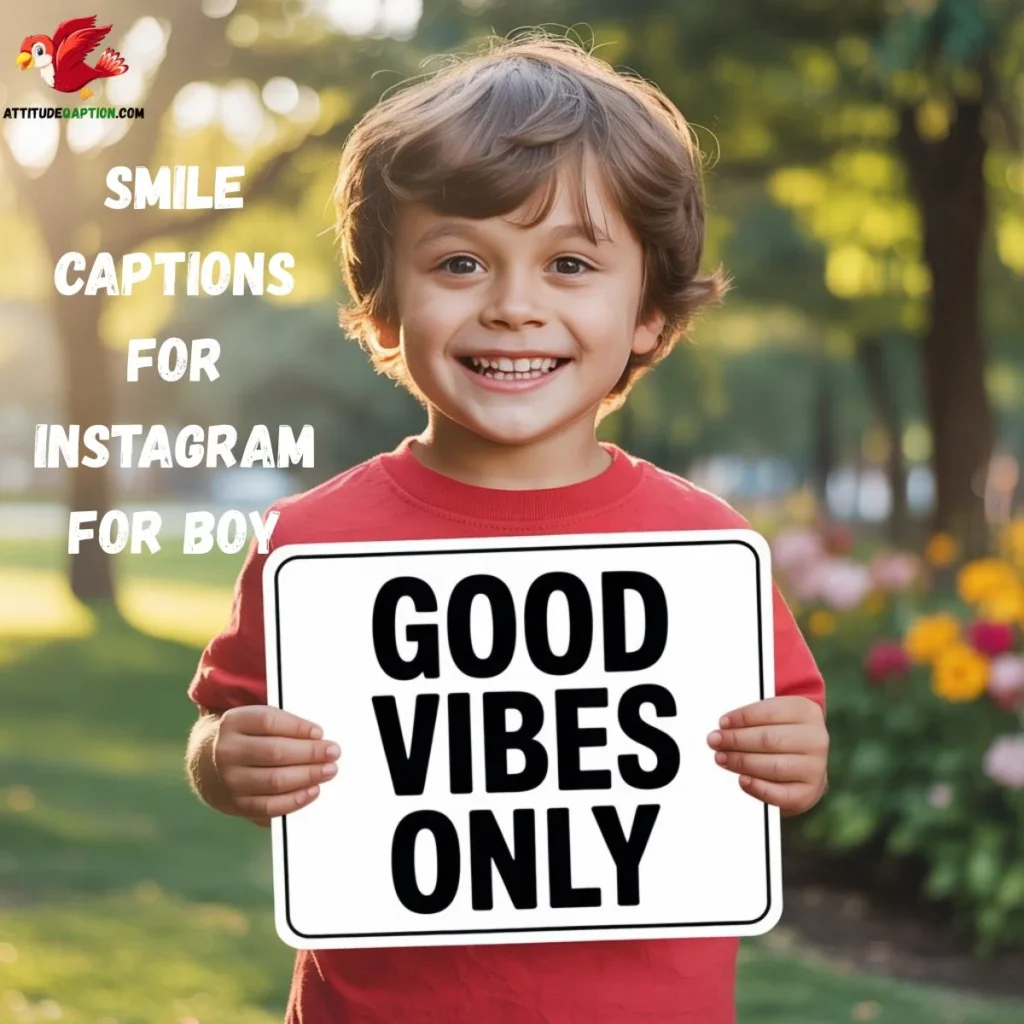 Smile Captions for Instagram for Boy