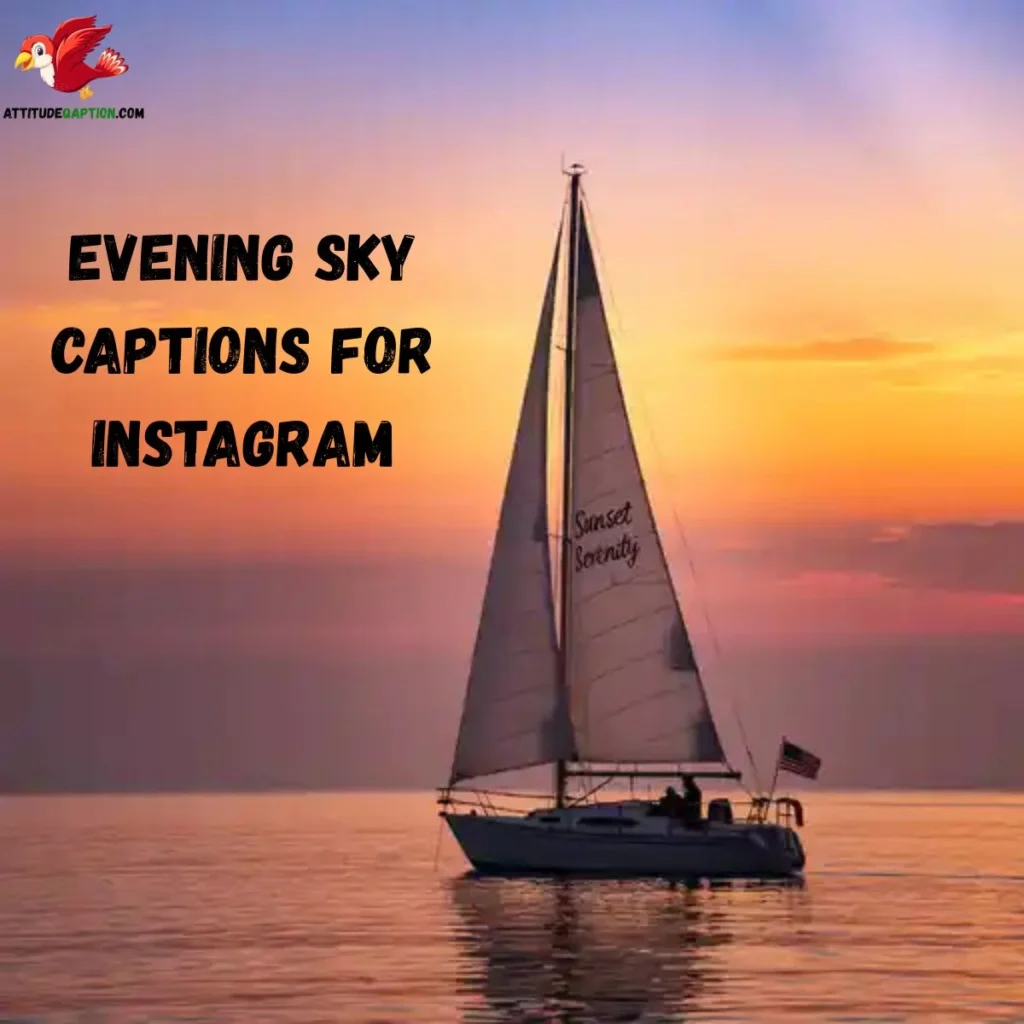Evening Sky Captions for Instagram