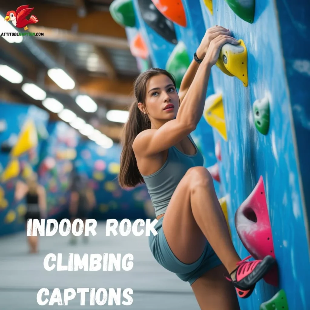  Indoor Rock Climbing Captions 