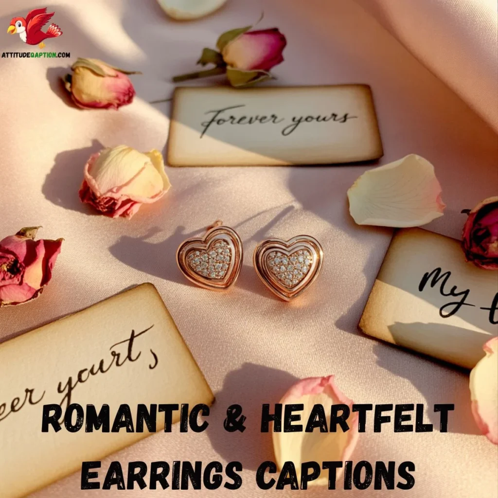 Romantic & Heartfelt Earrings Captions