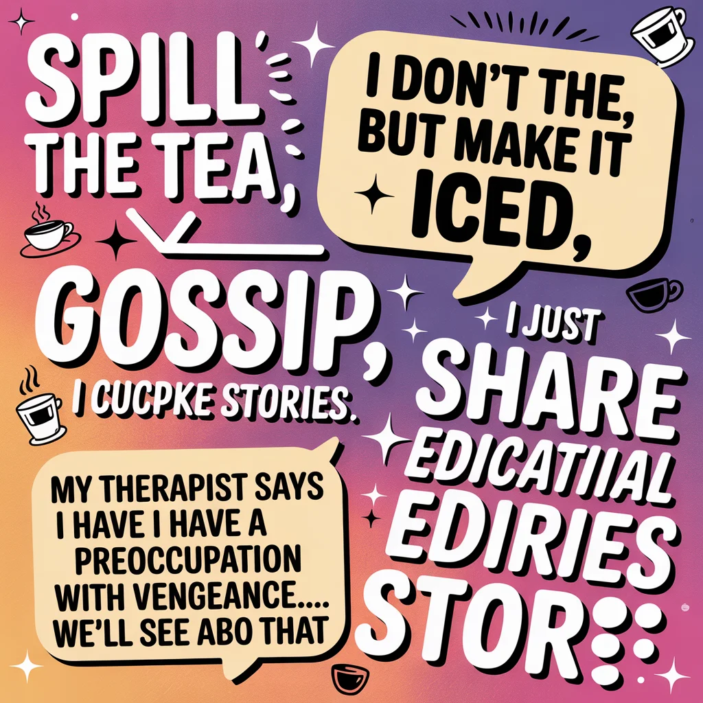 Short Funny Gossip Captions