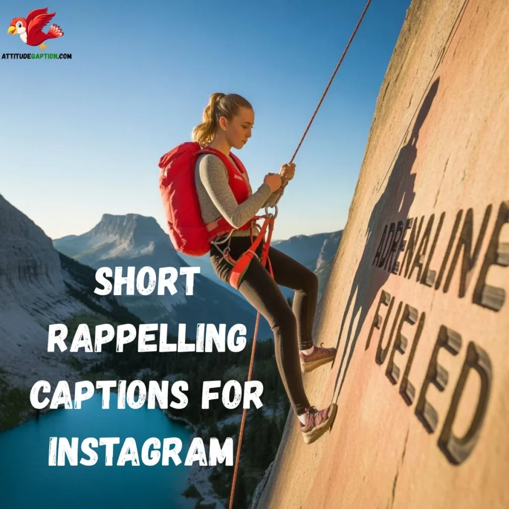 Short Rappelling Captions for Instagram 