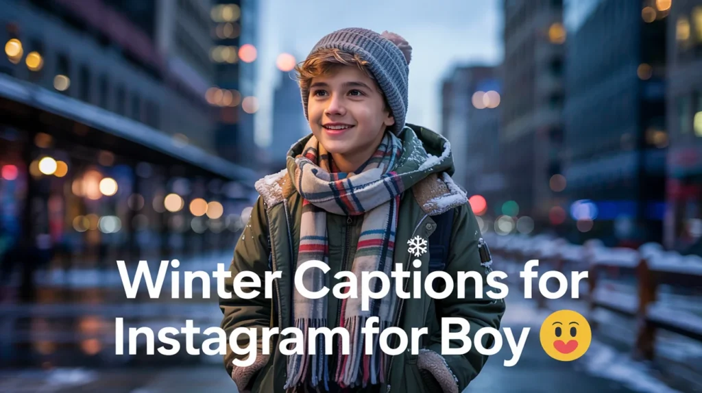 Winter Captions for Instagram for Boy