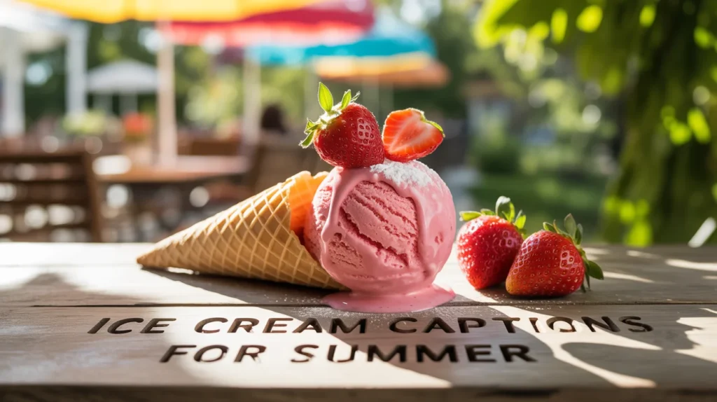 Ice Cream Captions for Summer