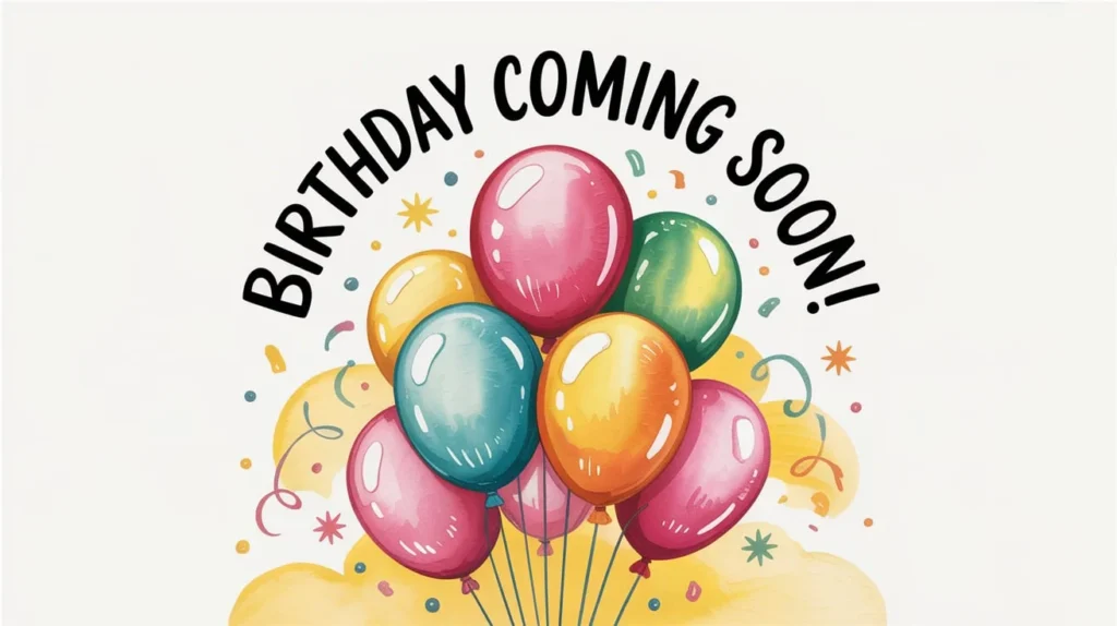 Birthday Coming Soon Captions
