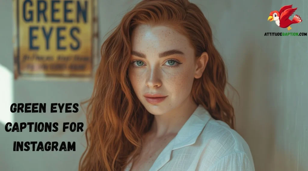 Green Eyes Captions for Instagram