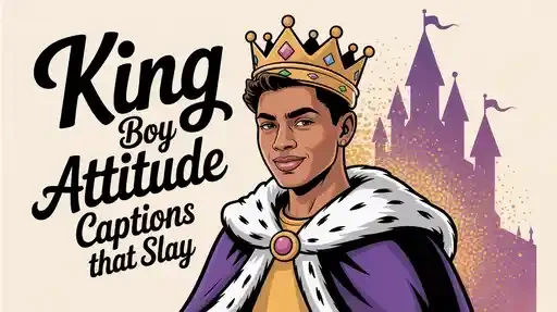 King Boy Attitude Captions That Slay