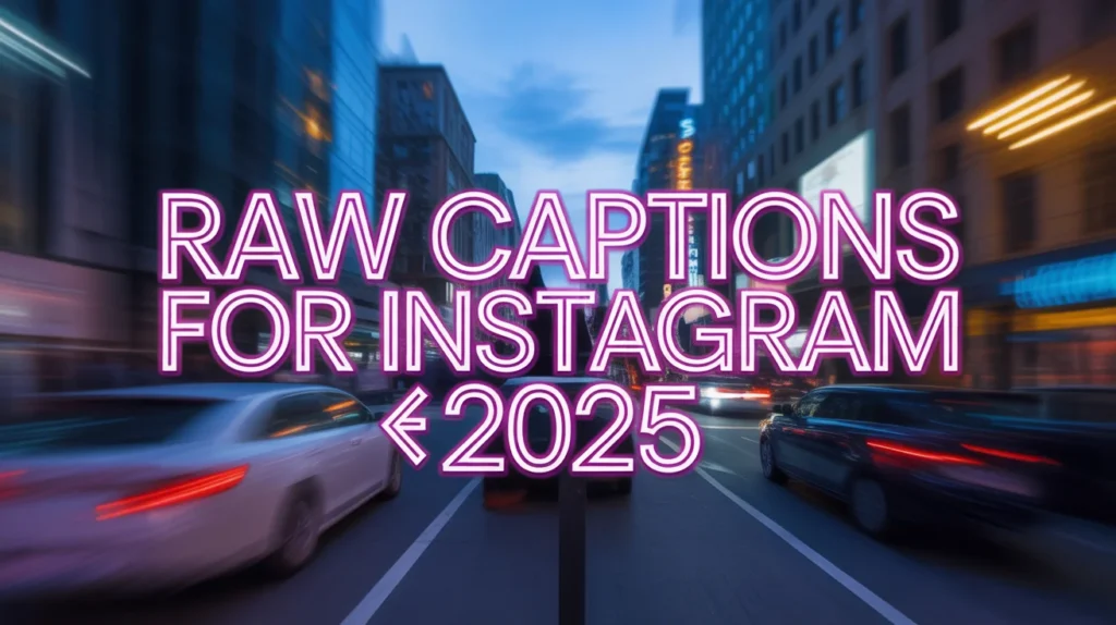 Raw Captions for Instagram
