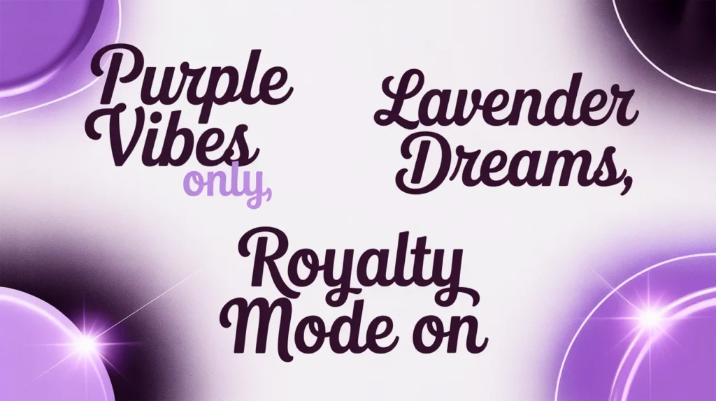 Purple Captions for Instagram